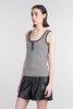Alessia Tank Top In Black Cotton