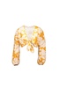Susie In Flowered Ochre Cotton