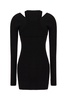 Black Stretch Viscose Blend Dress