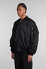 Ma-1 Uv Bomber In Black Nylon