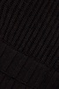 Black Stretch Wool Blend Sweater