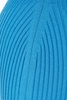 Turquoise Stretch Viscose Blend Skirt
