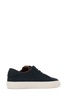 Midnight Blue Leather Monclub Sneakers