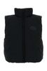 Black polyester blend down jacket