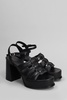 Mina Sandals In Black Leather