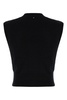 Black Wool Blend Vest