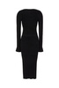 Black Viscose Blend Mini Dress