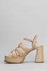 Mina Sandals In Powder Leather