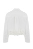 Poplin Shirt With Lace TwinSet