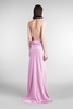 Vera Maxi Dress Woman In Rose-pink Polyester