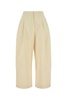 Ivory Twill Wide-leg Pant