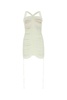 Ivory Viscose Blend Mini Dress