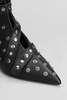 High Heels Ankle Boots In Black Leather