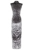 L Dress In C Velvet W Chain