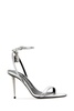 Silver Nappa Leather Sandals