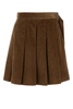 Caramel Corduroy Zucca Mini Skirt