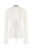 White Cotton Linsey Blouse