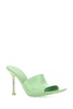 Pastel Green Pvc Stretch Mules