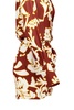 Sofia In Flowered Burgundy Viscose