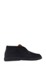 Navy Blue Suede Loafers