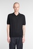 Polo In Black Cotton
