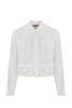 Poplin Shirt With Lace