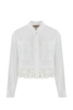 Poplin Shirt With Lace TwinSet