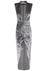L Dress In C Velvet W Chain