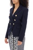 Double breasted wool twill blazer