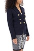 Double breasted wool twill blazer