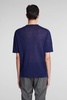 T-shirt In Blue Cotton