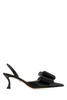 Black Leather Le Cadeau Pumps