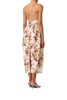 White Linen-silk Blend Dress