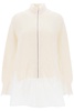 Ribbed Cardigan With Zipper