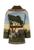Embroidered Wool Blend Cardigan