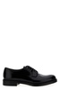 Prada Men Brushed Leather Lace-Up Shoes