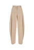 The Andamane Women Beige Stretch Polyester Blend Pant