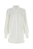 Off White Women White Poplin Shirt Mini Dress
