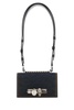 Alexander Mcqueen Women Dark Blue Mini Skull Shoulder Bag