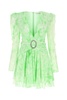 Alessandra Rich Women Green Georgette Mini Dress