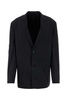 Balenciaga Men Black Nylon Oversize Blazer