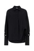 The Attico Women Black Poplin Oversize Shirt