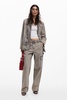 Women's Distressed denim blazer