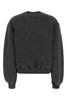 Charcoal Cotton Blend Oversize Sweatshirt