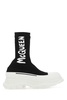 Alexander Mcqueen Women Black Stretch Nylon Tread Slick Sneakers
