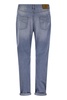 Brunello Cucinelli Five-Pocket Leisure Fit Trousers In Lightweight Old Denim With Rips