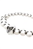 Alexander Mcqueen Men Silver Metal Bracelet