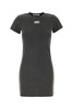 Charcoal cotton t-shirt mini dress