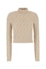 Embroidered Wool Blend Sweater