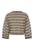 Brunello Cucinelli Dazzling Striped Net Linen Jersey